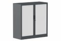 Armoire à rideaux H105xL100cm 2 tablettes