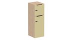 Meuble à cases H.137xL.45xP.50cm - 2 cases : 1 x H86cm (en bas) + 1 x H43cm. portes avec découpe en partie haute. serrure à code