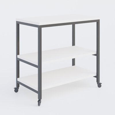 [Pas de famille] - [Pas de sous famille] - Desserte sur patin hauteur 72 cm largeur 80cm profondeur 42cm sur roulettes.