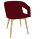 MELODY fauteuil 4 pieds bois frêne naturel