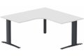 k1 Poutre Plan compact 90° symétrique 160x160x80 / 80 -Finitions : PLATEAUX: BLANC (BL) / PIETEMENTS: ANTHRACITE (AN)
