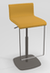 COCKTAIL Tabouret -Finitions : MOSAIC YELLOW (M310) / PIETEMENT EPOXY : structure coloris BRUN FONCE MAT (EP88)