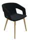 MELODY fauteuil 4 pieds bois frêne naturel