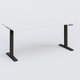 Poste solo 180*80 réglable en hauteur éléctriquement de 70-120 cm gamme KPro2. Plateau Blanc et pietement Noir.