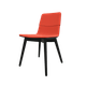 MELODY chaise 4 pieds bois frêne teinté noir