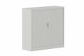 Armoire à rideaux H118xL120cm 2 tablettes