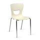 Chaise SMIL-P coque polypropylène pièt. chromé - T6 - Beige P05