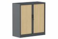 Armoire à rideaux H105xL100cm 2 tablettes
