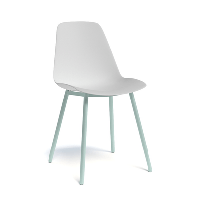 CHAISES ET TABOURETS - Pour tables standards, ht 75 cm, piétement 4 pieds - PETALE Chaise L.44xP.53.5xH.80.5cm-hauteur assise 47cm
