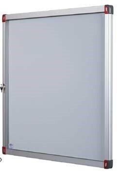 TABLEAUX / CHEVALETS / VITRINES - Vitrines - Vitrine d'intérieur H.68xL.51cm format 4x A4, fond tôle laquée magnétique coloris blanc, PRIX HORS INSTALLATION
