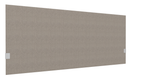 SECRET Panneau-écran acoustique H74cm pour poste solo L.160cm. 2 faces tissu BERTA coloris marron glacé. pinces de fixation réglables en hauteur coloris aluminium