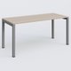 K3 Plateau droit 160x70 pieds fixe. Plateau Acacia et pietement Aluminium.