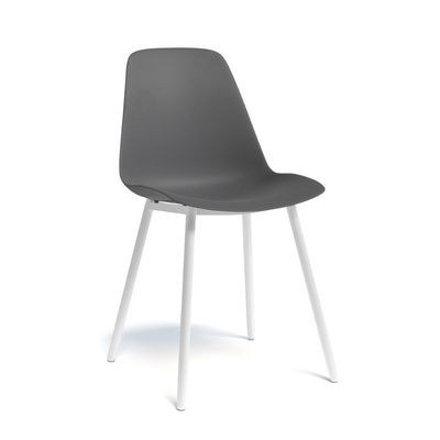 CHAISES ET TABOURETS - Pour tables standards, ht 75 cm, piétement 4 pieds - PETALE Chaise L.44xP.53.5xH.80.5cm-hauteur assise 47cm