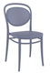 FLORENCE-Chaise en polypropylène renforcé fibre de verre-Finition anthracite