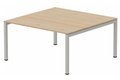 K3 plan carré 145x145cm, plateau hêtre, structure aluminium