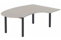 K3 compact 90° manager 190x141x104x60cm, plateau acacia, structure anthracite