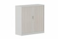 Armoire à rideaux H118xL120cm 2 tablettes
