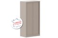Armoire à rideaux H136xL120cm 3 tablettes