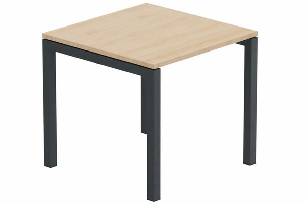 TABLES DE FORMATION - Composables piétement "Arche" - Module départ table composable 80x80cm hêtre/ anthracite