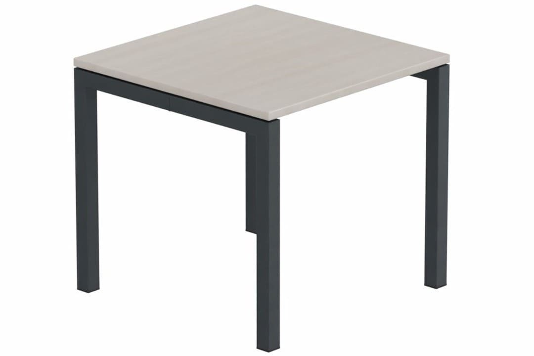 Module composable pied arche L.80xP.80cm, départ, plateau acacia, structure anthracite