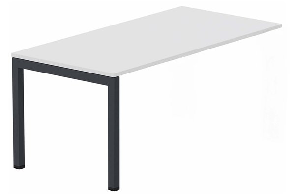 TABLES DE FORMATION - Composables piétement "Arche" - Module suivant table composable 140x80cm blanc/ anthracite - sur délai