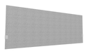 SECRET Panneau-écran acoustique H74cm pour poste solo L.180cm. 2 faces tissu BERTA coloris gris clair. pinces de fixation réglables en hauteur coloris aluminium