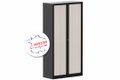 Armoire à rideaux H198xL100cm 4 tablettes