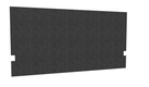 SECRET Panneau-écran acoustique H74cm pour poste solo L.140cm. 2 faces tissu SYNERGY coloris noir. pinces de fixation réglables en hauteur coloris aluminium