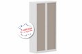 Armoire à rideaux H198xL100cm 4 tablettes