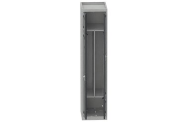 VESTIAIRES GAIN DE PLACE - 1 Colonne - Vestiaire gain de place, 1 colonne (fermeture cadenas) coffre gris clair/portes anthracite