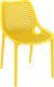 BAHIA-Chaise en polypropylène renforcè fibre de verre-Polypropylène recyclable, renforcé de fibre de verre. Finition: polypro JAUNE (PJA)