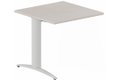 Module composable pied i, L.80xP.80cm, suivant, plateau acacia, structure aluminium, plateau acacia, structure aluminium