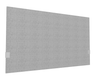 SECRET Panneau-écran acoustique H74cm pour poste solo L.120cm. 2 faces tissu BERTA coloris gris clair. pinces de fixation réglables en hauteur coloris aluminium