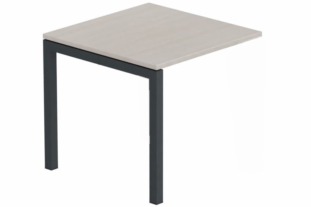 Module composable pied arche L.80xP.80cm, suivant, plateau acacia, structure anthracite