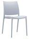 Chaise NEW-YORK - polypropylène renforcé de fibre de verre. Finition: gris clair  (PGC)