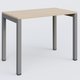 K3 Plateau droit 100x60 pieds fixe. Plateau Hêtre et pietement Aluminium.