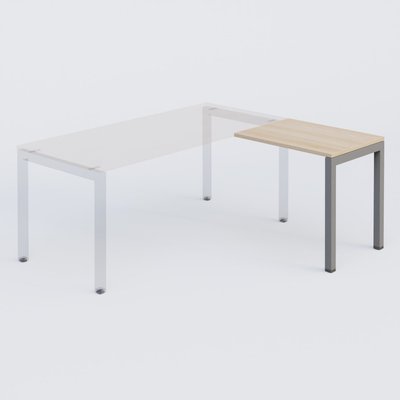 Gamme K3 - Extensions - Plans droits - Retour direct 60x80cm sur pied hêtre/aluminium