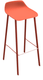 Jump Tabouret haut, structure EP39 - rouge orange / Coque PP39 rouge orange 