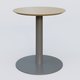 Table Basse Fashion Styl piètement colonne en métal et plateau bois. Plateau Chêne et pietement Carbon Grey.
