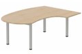 K3 compact 90° manager 190x141x104x60cm, plateau hêtre, structure aluminium