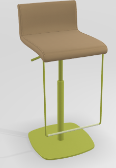 CHAISES ET TABOURETS - Réglables en hauteur - COCKTAIL Tabouret -Finitions : MOSAIC GOLD (M314) / PIETEMENT EPOXY : structure coloris LIGHT OLIVE MAT (EP69)