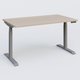Poste solo 140*80 réglable en hauteur éléctriquement de 65-130 cm gamme KPro3. Plateau Acacia et pietement Aluminium.