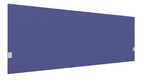 SECRET Panneau-écran acoustique H74cm pour poste solo L.180cm. 2 faces tissu SYNERGY coloris bleu royal. pinces de fixation réglables en hauteur coloris aluminium