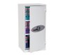 Armoire forte ignifuge L.52xP.60xH.123cm, 1 porte serrure électronique, 2 tablettes, coloris blanc
