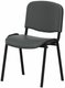 JOKER ECO - Chaise 4 pieds, simili cuir V coloris anthracite, structure noire