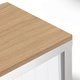 Top armoire à rideaux L80xP43cm chêne
