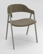 POPEYE Chaise L.53xP.43xH.77.5cm-hauteur assise 46cm