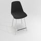 PETALE Chaise haute L.46xP.51.5xH.101.5cm-hauteur assise 65.5cm