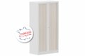 Armoire à rideaux H136xL120cm 3 tablettes