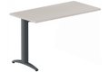 Module composable pied i, L.120xP.60cm, suivant, plateau acacia, structure anthracite, plateau acacia, structure anthracite